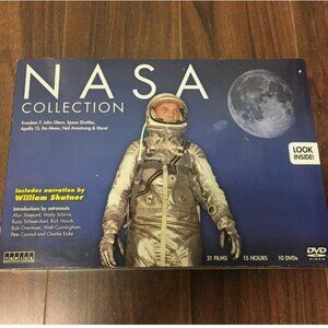 15 hours! NASA Collection Includes Narration by William Shatner DVD 10-Disc Set